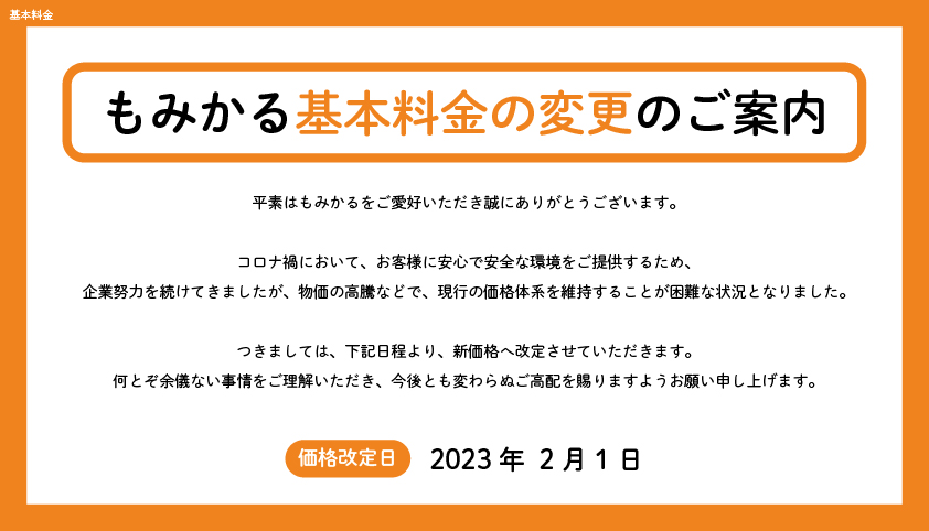 価格改定