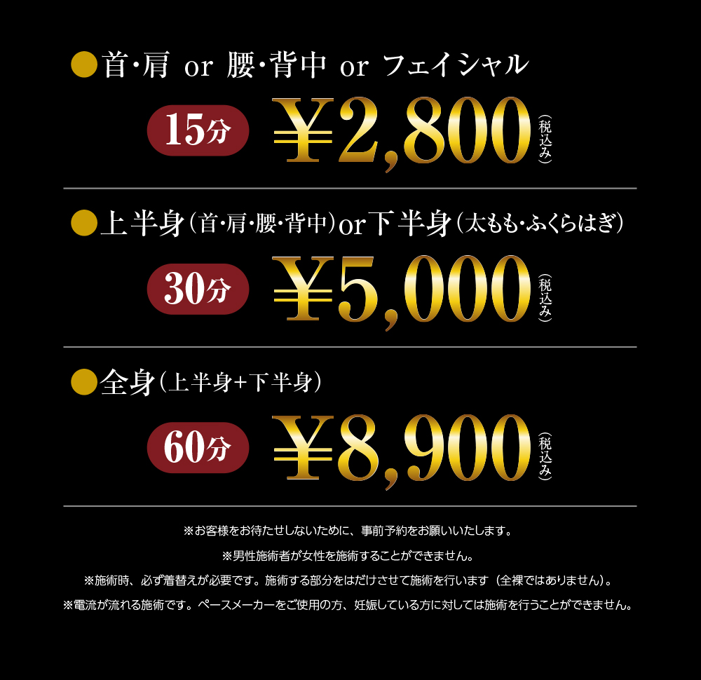 筋膜トリートメントコース料金